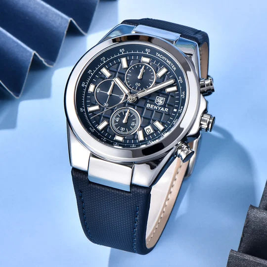 Montre Homme BENYAR BY-5206A – Classique Luxe, Bracelet Cuir