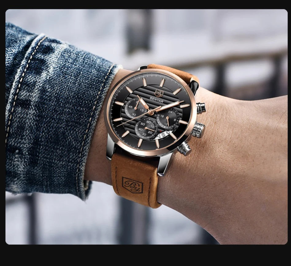 Montre BENYAR - Montre Homme Élégante – Style Luxe à Petit Prix