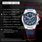 Montre Homme BENYAR BY-5206A – Classique Luxe, Bracelet Cuir