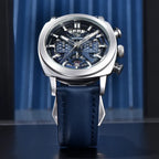 Montre Homme BENYAR BY-5205 – Sport Quartz, Bracelet Cuir, Waterproof