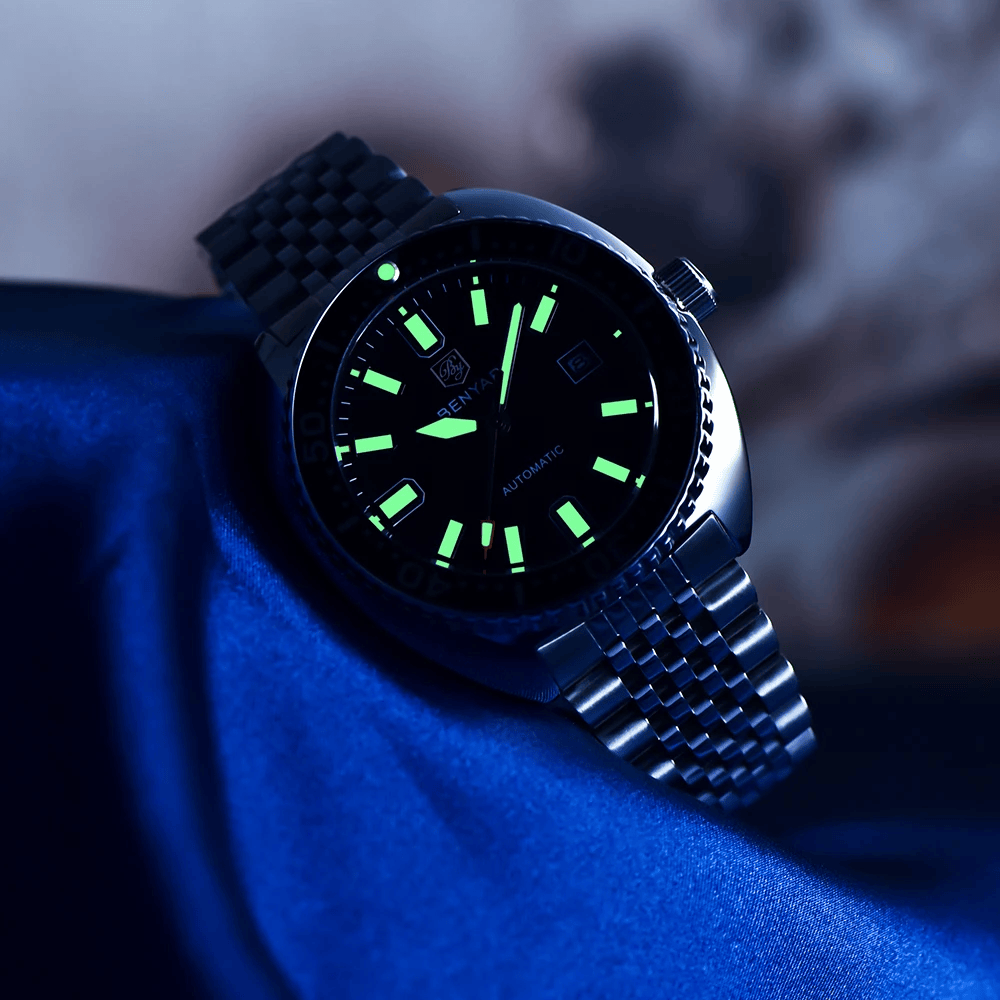 Montre Homme Mécanique Automatique BENYAR BY-5211 – Verre Saphir, Bracelet Jubilé, 5ATM