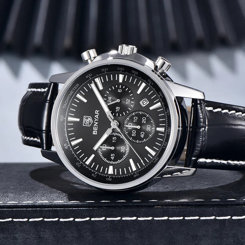 Benyar BY5213 montre à Quartz multifonctionnelle
