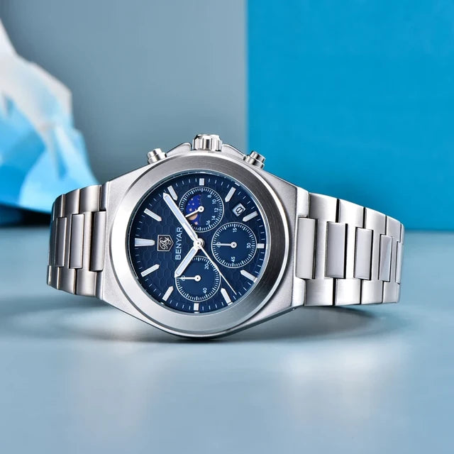 Montre Homme Benyar Business Quartz – Acier Inoxydable