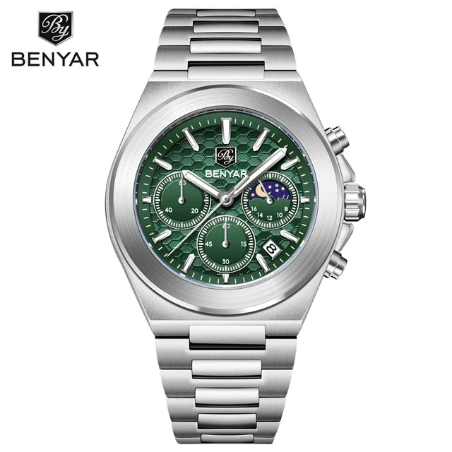 Montre Homme Benyar Business Quartz – Acier Inoxydable