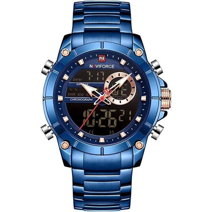 NAVIFORCE NF9163 – Montre Homme Luxe Étanche Acier Inoxydable