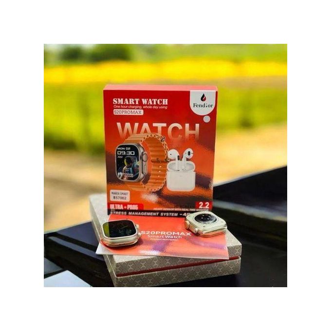 Pack Smart Watch et AirPods S20 Pro Max avec 2 Bracelets