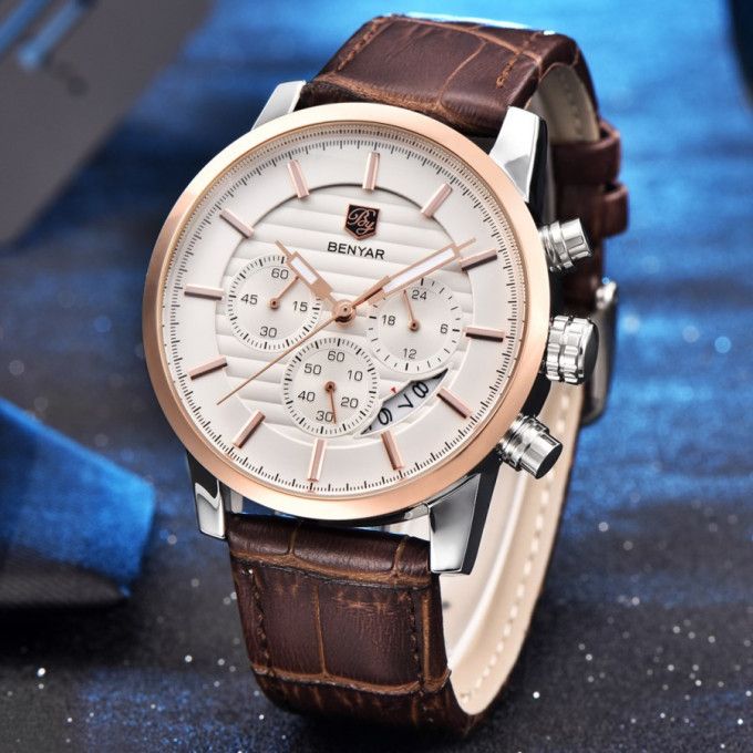 Montre BENYAR – montre chronographe de luxe pour hommes