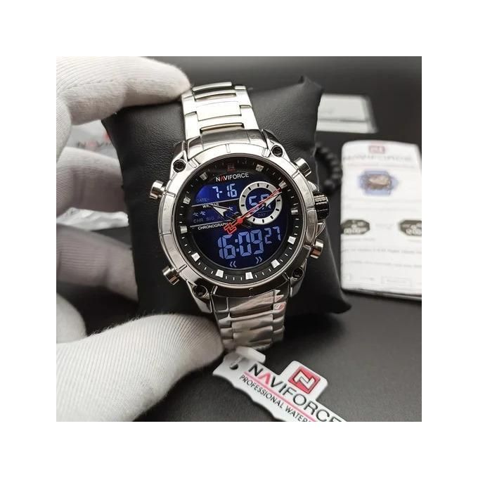 NAVIFORCE NF9163 – Montre Homme Luxe Étanche Acier Inoxydable