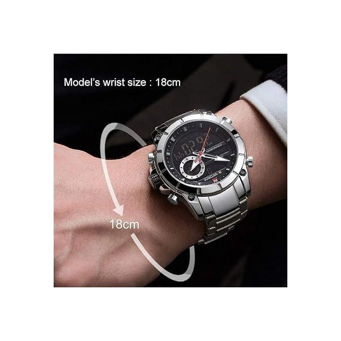 NAVIFORCE NF9163 – Montre Homme Luxe Étanche Acier Inoxydable