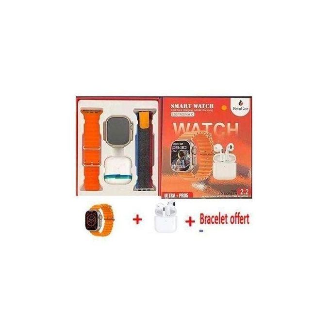 Pack Smart Watch et AirPods S20 Pro Max avec 2 Bracelets