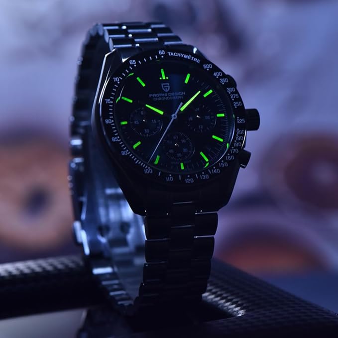 Montre Homme Pagani Design 1701 Chronographe Quartz Acier Inoxydable