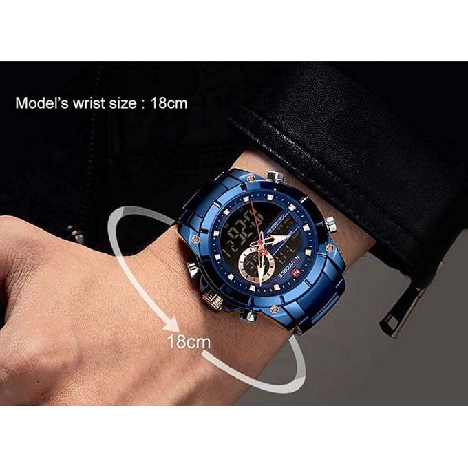 NAVIFORCE NF9163 – Montre Homme Luxe Étanche Acier Inoxydable