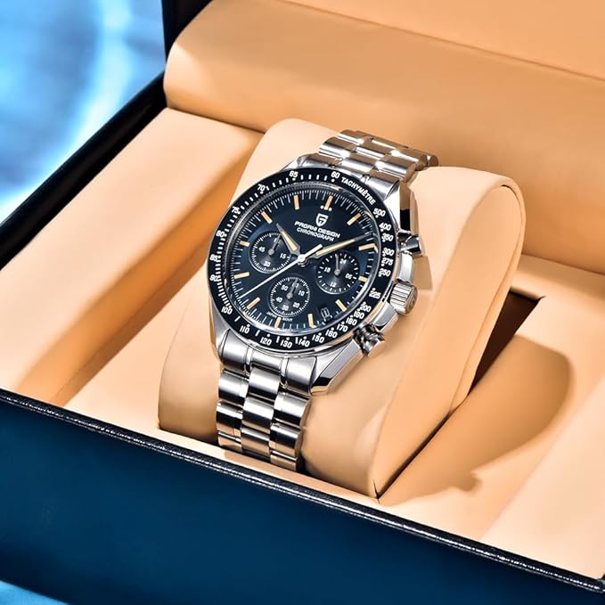 Montre Homme Pagani Design 1701 Chronographe Quartz Acier Inoxydable