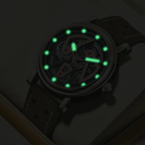 BENYAR BY-5202 – Montre Homme Automatique Mécanique Skeleton Waterproof