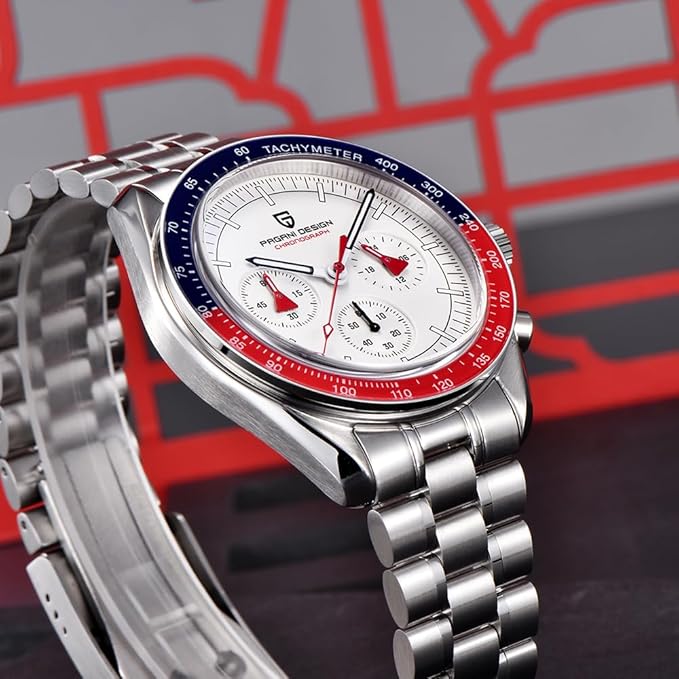 Montre Homme Pagani Design 1701 Chronographe Quartz Acier Inoxydable