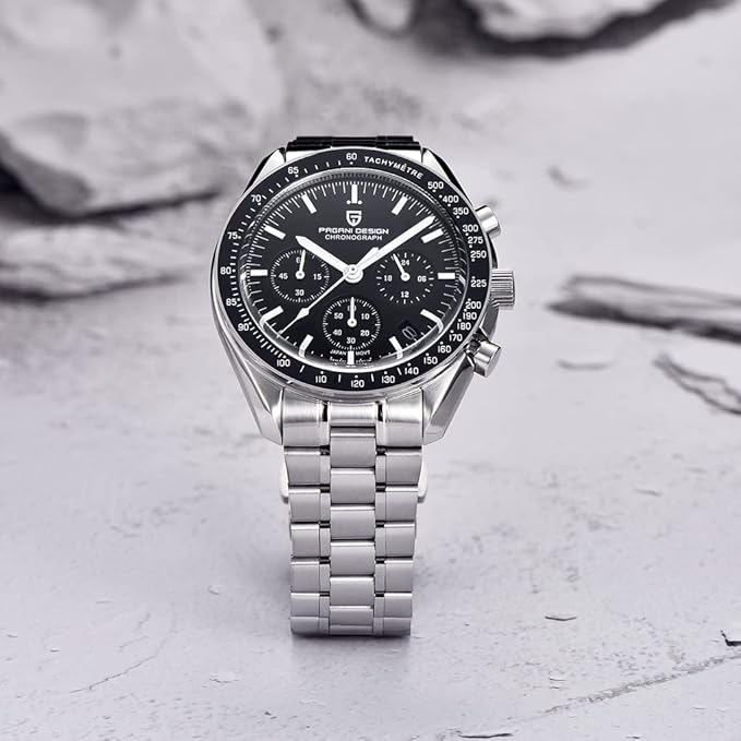 Montre Homme Pagani Design 1701 Chronographe Quartz Acier Inoxydable