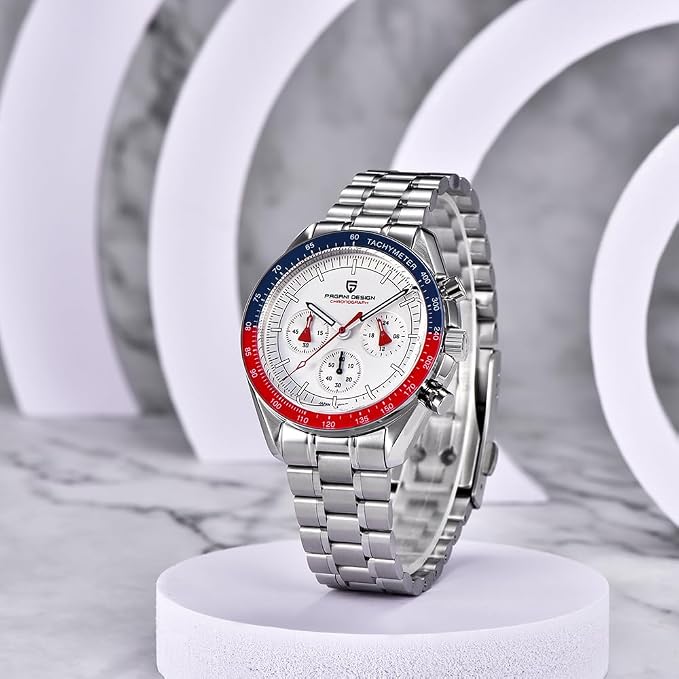 Montre Homme Pagani Design 1701 Chronographe Quartz Acier Inoxydable