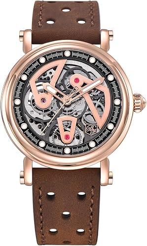 BENYAR BY-5202 – Montre Homme Automatique Mécanique Skeleton Waterproof
