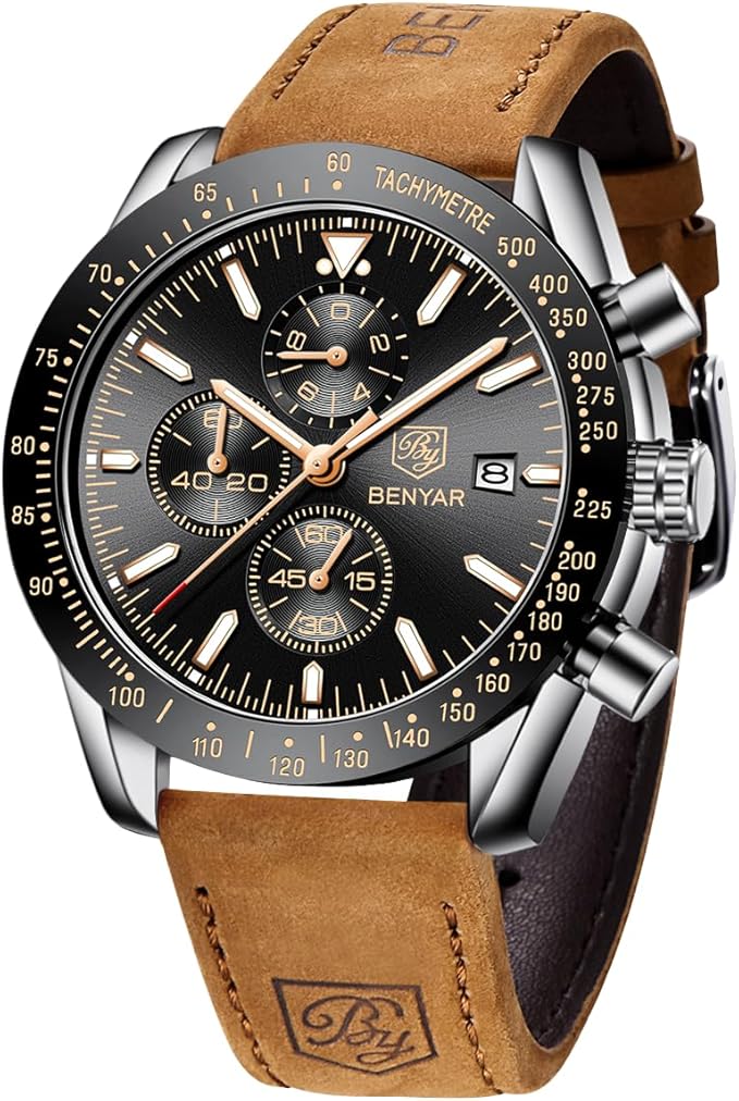 BENYAR BY-5140 Montre Homme Chronographe Étanche