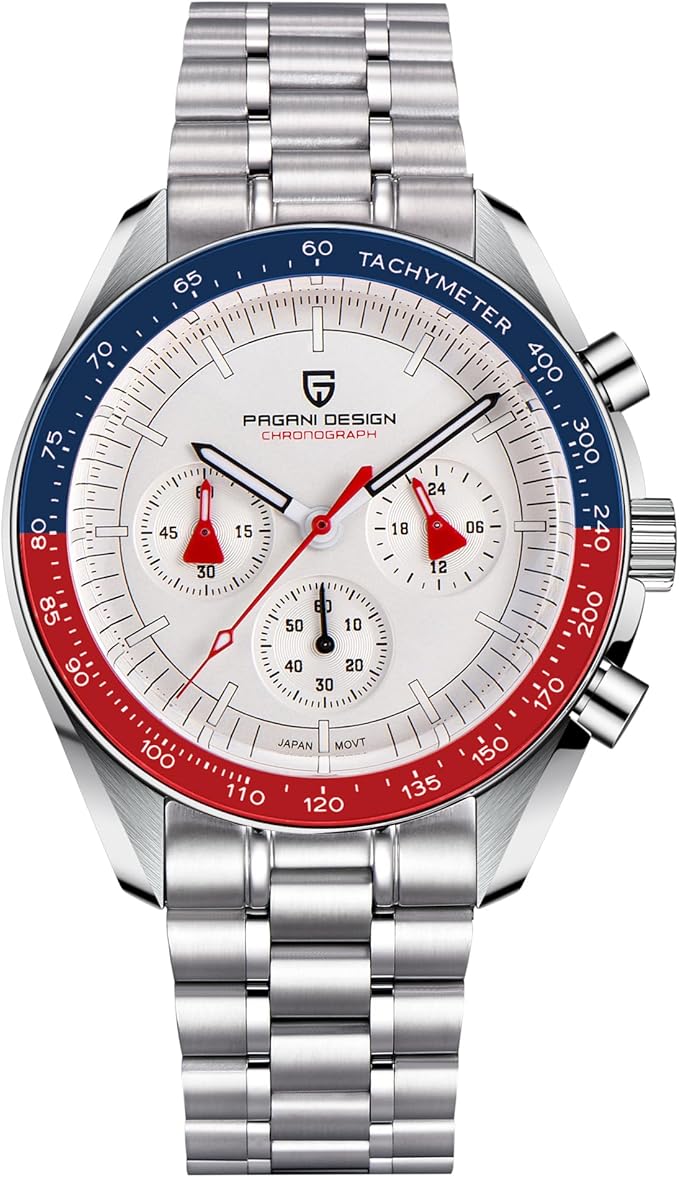 Montre Homme Pagani Design 1701 Chronographe Quartz Acier Inoxydable