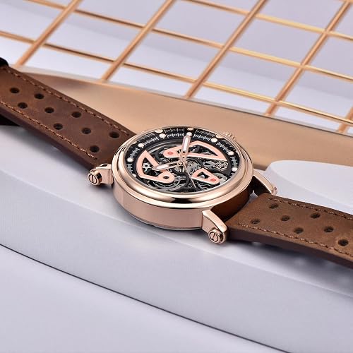 BENYAR BY-5202 – Montre Homme Automatique Mécanique Skeleton Waterproof