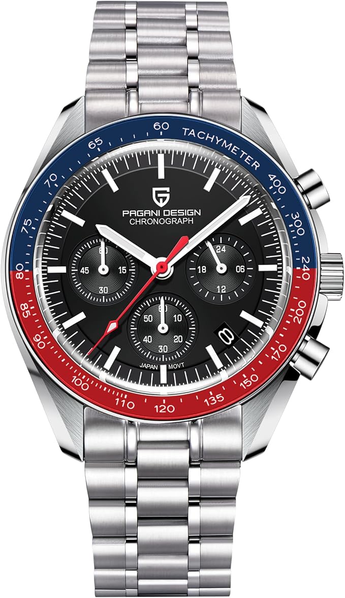 Montre Homme Pagani Design 1701 Chronographe Quartz Acier Inoxydable
