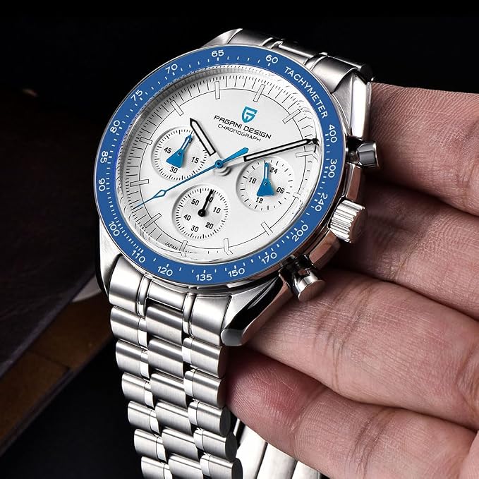 Montre Homme Pagani Design 1701 Chronographe Quartz Acier Inoxydable