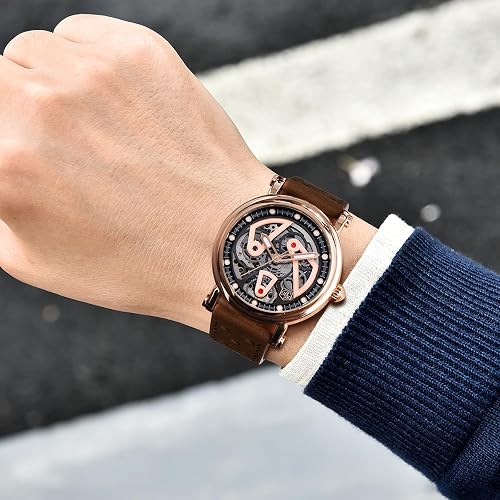 BENYAR BY-5202 – Montre Homme Automatique Mécanique Skeleton Waterproof