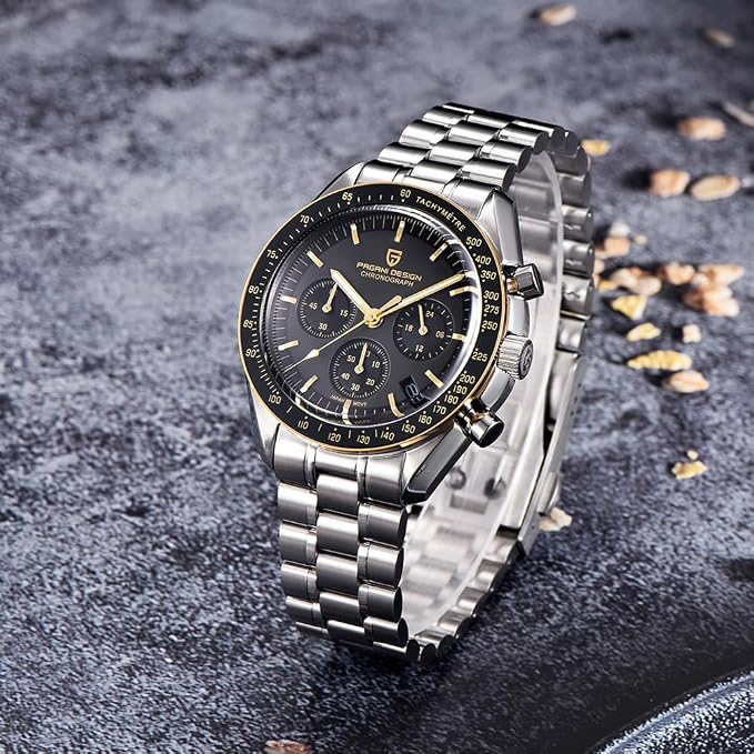 Montre Homme Pagani Design 1701 Chronographe Quartz Acier Inoxydable