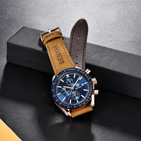 BENYAR BY-5140 Montre Homme Chronographe Étanche