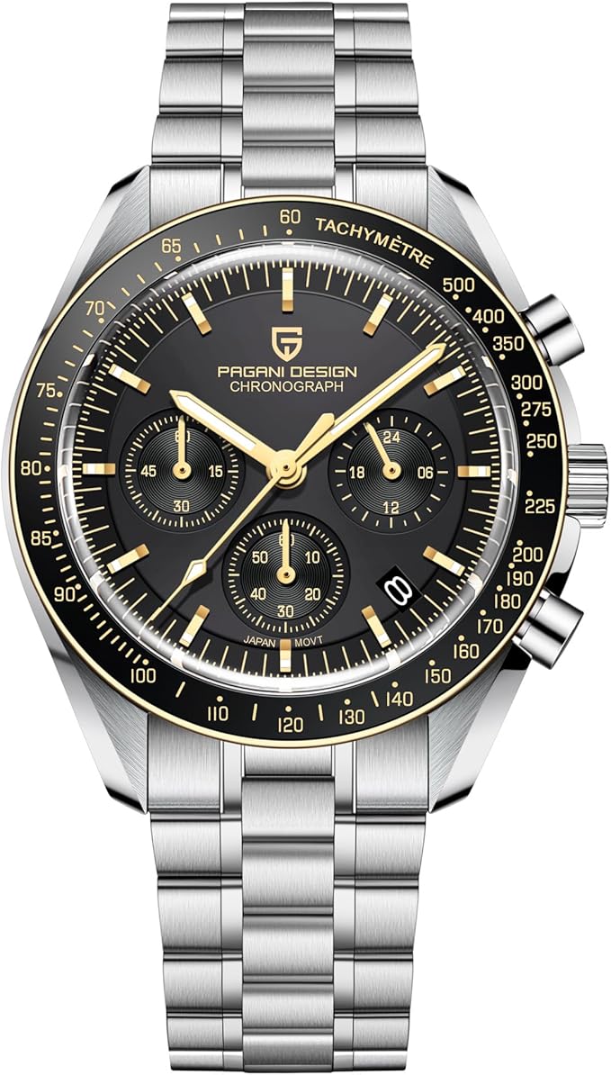 Montre Homme Pagani Design 1701 Chronographe Quartz Acier Inoxydable