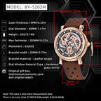 BENYAR BY-5202 – Montre Homme Automatique Mécanique Skeleton Waterproof
