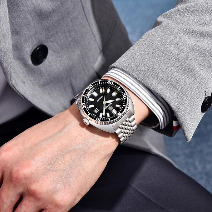 Montre Homme Mécanique Automatique BENYAR BY-5211 – Verre Saphir, Bracelet Jubilé, 5ATM