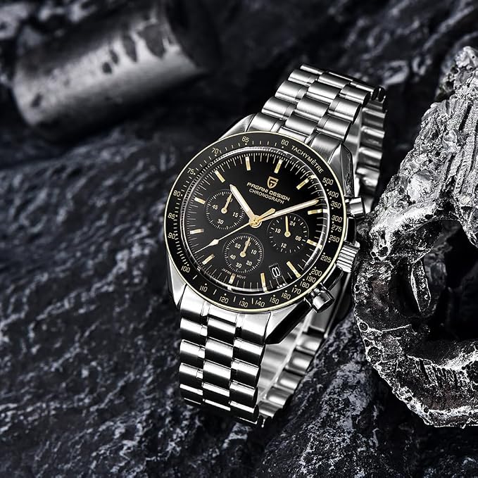 Montre Homme Pagani Design 1701 Chronographe Quartz Acier Inoxydable