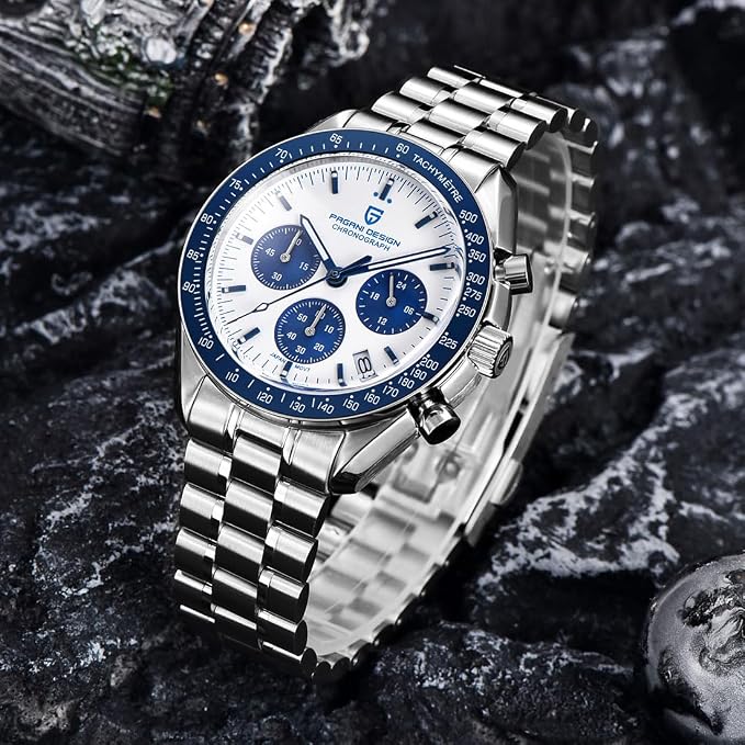Montre Homme Pagani Design 1701 Chronographe Quartz Acier Inoxydable