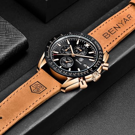 BENYAR BY-5140 Montre Homme Chronographe Étanche