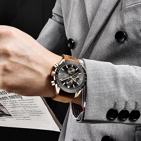 BENYAR BY-5140 Montre Homme Chronographe Étanche