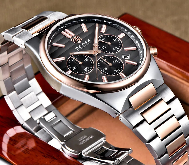 BENYAR BY-5214 – Montre Homme Chronographe Luxe Sport