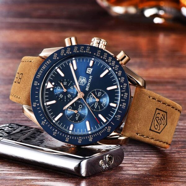 BENYAR BY-5140 Montre Homme Chronographe Étanche