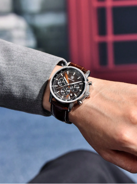 Benyar BY5213 montre à Quartz multifonctionnelle
