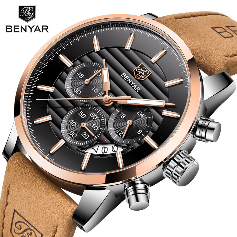 Montre BENYAR - Montre Homme Élégante – Style Luxe à Petit Prix