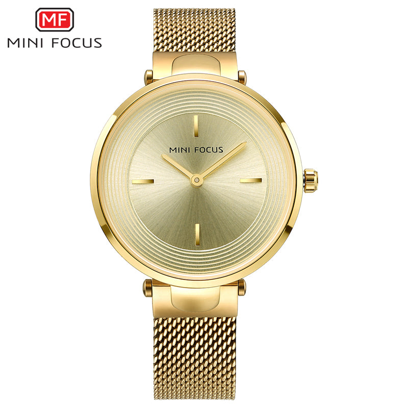 MINI FOCUS MF0195L – Montre Homme Quartz Acier Inoxydable Élégante