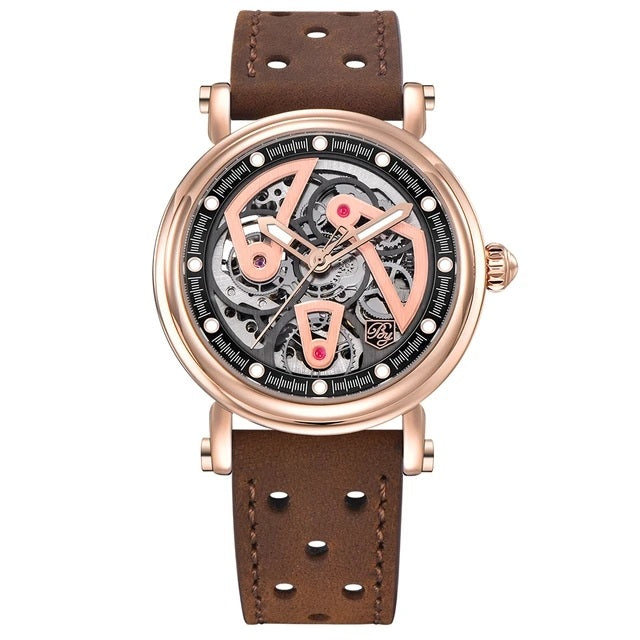 BENYAR BY-5202 – Montre Homme Automatique Mécanique Skeleton Waterproof