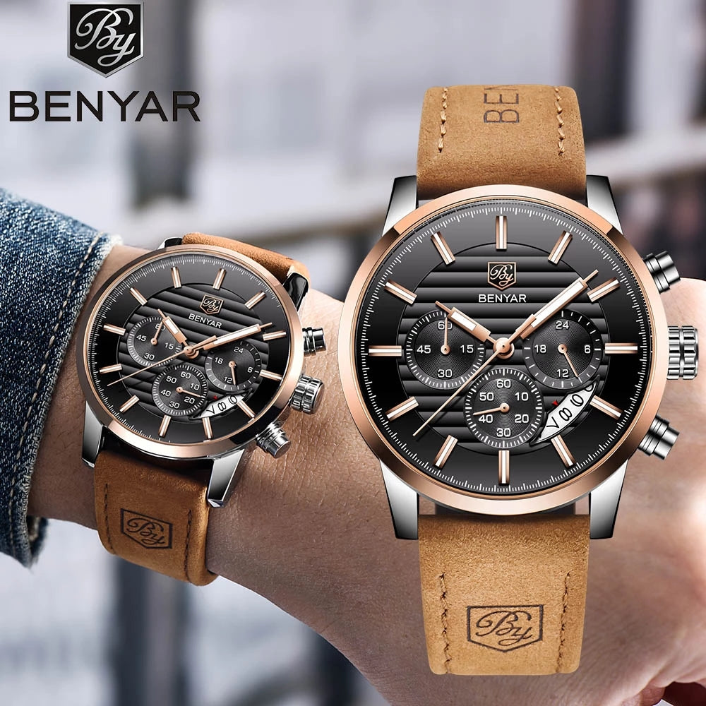 Montre BENYAR - Montre Homme Élégante – Style Luxe à Petit Prix