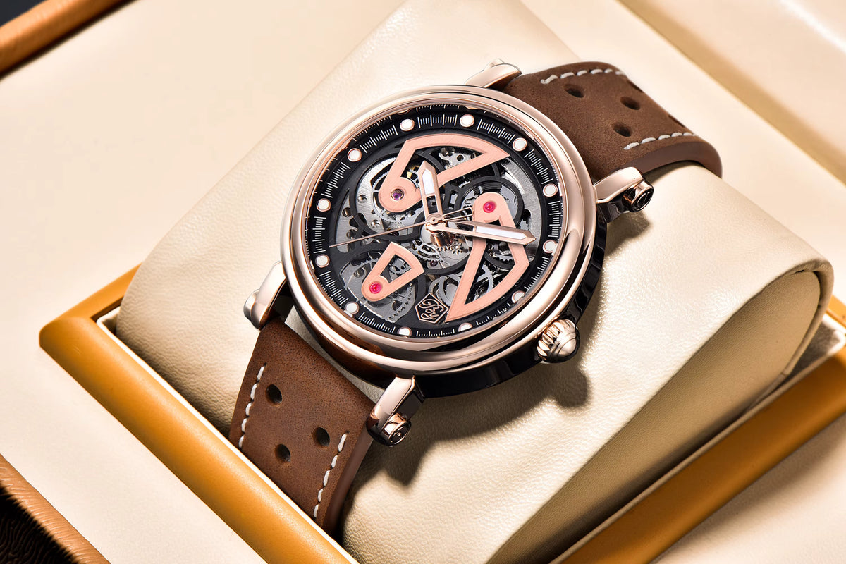 BENYAR BY-5202 – Montre Homme Automatique Mécanique Skeleton Waterproof