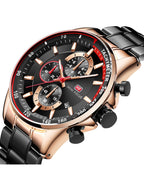 Montre Homme Chronographe Mini Focus MF0218G – Acier Inoxydable