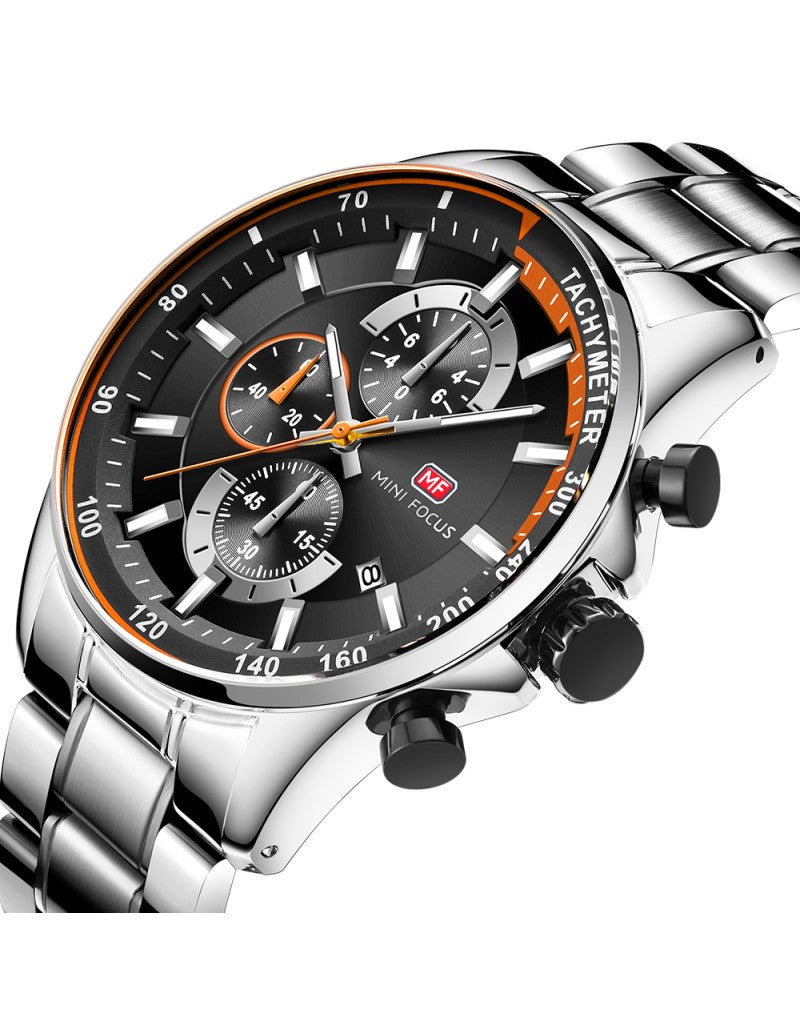 Montre Homme Chronographe Mini Focus MF0218G – Acier Inoxydable