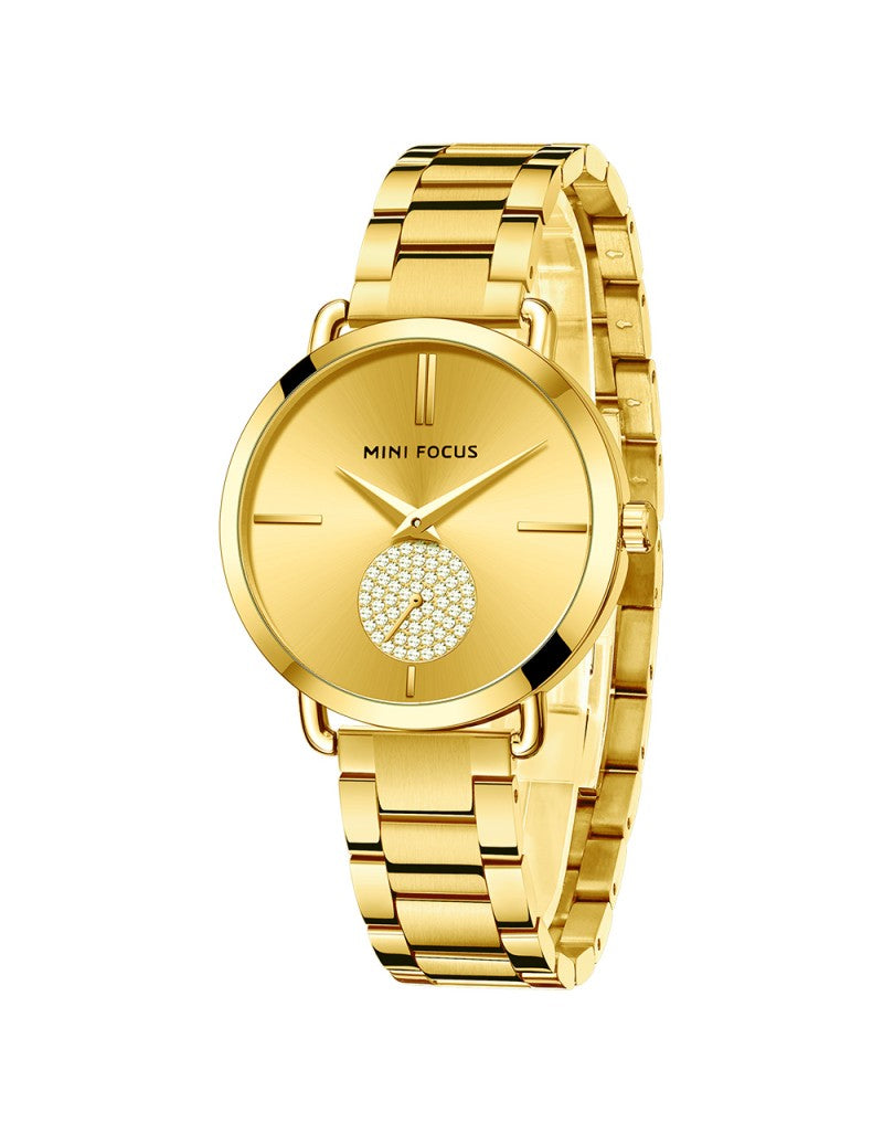 MINI FOCUS MF0222L – Montre Femme Élégante Quartz Acier Inoxydable