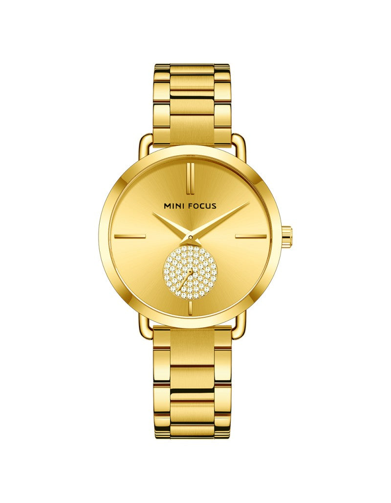 MINI FOCUS MF0222L – Montre Femme Élégante Quartz Acier Inoxydable