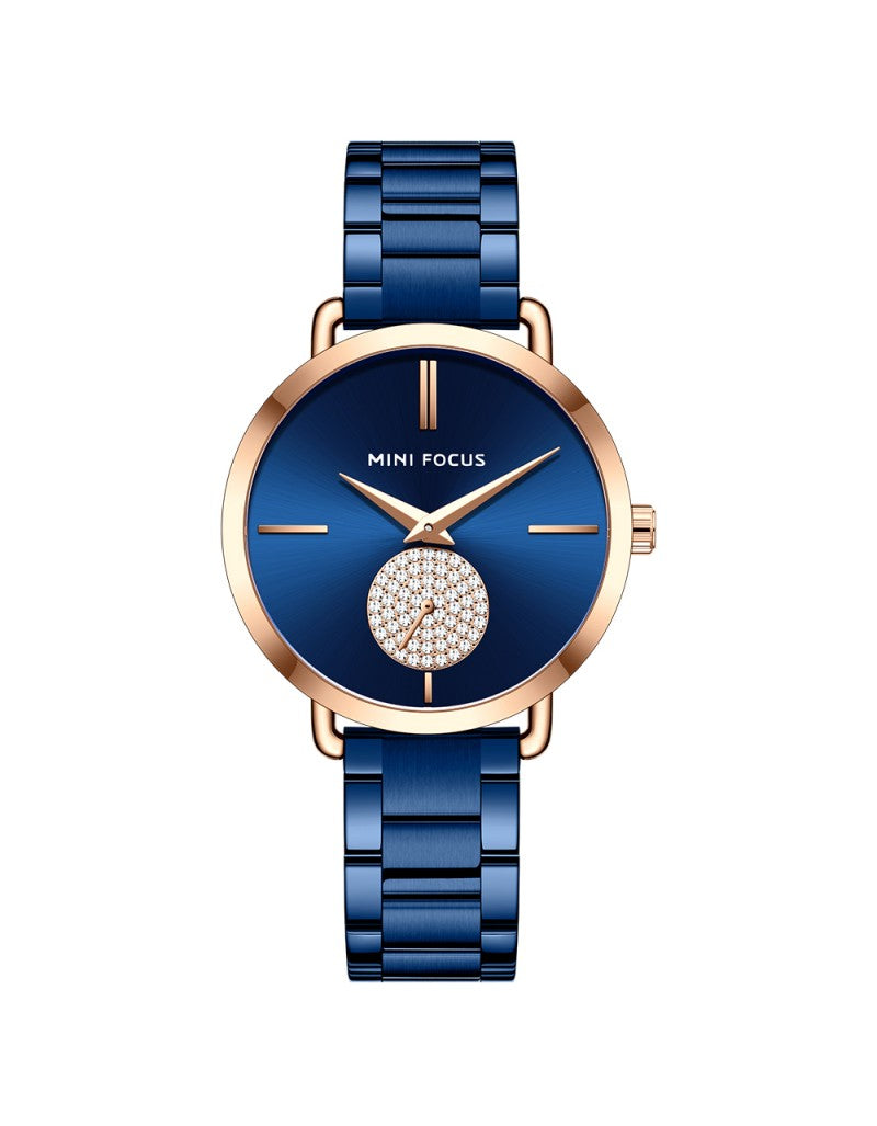 MINI FOCUS MF0222L – Montre Femme Élégante Quartz Acier Inoxydable